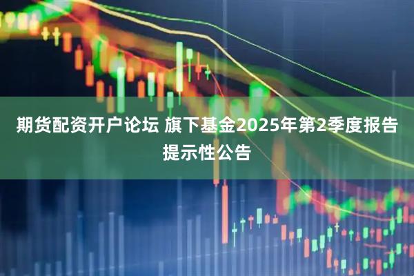 期货配资开户论坛 旗下基金2025年第2季度报告提示性公告